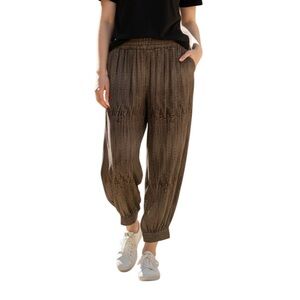 Anthropologie Hei Hei geo pattern, boho chic lightweight joggers, size medium